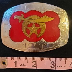 Vintage Shriner belt buckle